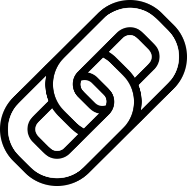 Zincir simgesi PNG biçimi basit siyah ve beyaz vektör illüstrasyonunda bağlantı birliği güvenlik ve gücünü temsil eden dijital tasarım kullanıcı arayüzü için mükemmel modern uygulama logosu minimal web ögesi