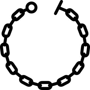Zincir simgesi PNG biçimi basit siyah ve beyaz vektör illüstrasyonunda bağlantı birliği güvenlik ve gücünü temsil eden dijital tasarım kullanıcı arayüzü için mükemmel modern uygulama logosu minimal web ögesi