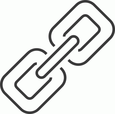 Zincir simgesi PNG biçimi basit siyah ve beyaz vektör illüstrasyonunda bağlantı birliği güvenlik ve gücünü temsil eden dijital tasarım kullanıcı arayüzü için mükemmel modern uygulama logosu minimal web ögesi