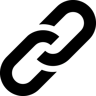 Zincir simgesi PNG biçimi basit siyah ve beyaz vektör illüstrasyonunda bağlantı birliği güvenlik ve gücünü temsil eden dijital tasarım kullanıcı arayüzü için mükemmel modern uygulama logosu minimal web ögesi