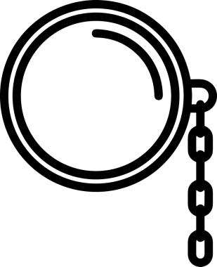 Zincir simgesi PNG biçimi basit siyah ve beyaz vektör illüstrasyonunda bağlantı birliği güvenlik ve gücünü temsil eden dijital tasarım kullanıcı arayüzü için mükemmel modern uygulama logosu minimal web ögesi