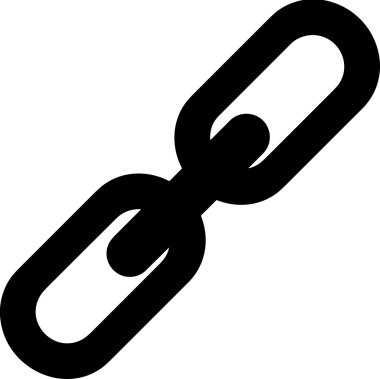 Zincir simgesi PNG biçimi basit siyah ve beyaz vektör illüstrasyonunda bağlantı birliği güvenlik ve gücünü temsil eden dijital tasarım kullanıcı arayüzü için mükemmel modern uygulama logosu minimal web ögesi