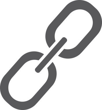 Zincir simgesi PNG biçimi basit siyah ve beyaz vektör illüstrasyonunda bağlantı birliği güvenlik ve gücünü temsil eden dijital tasarım kullanıcı arayüzü için mükemmel modern uygulama logosu minimal web ögesi