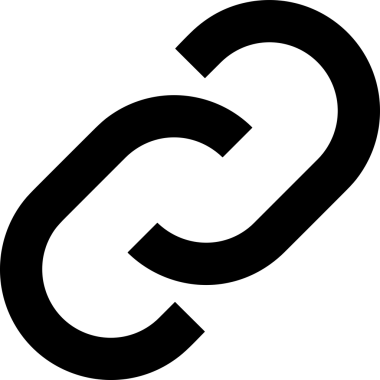 Zincir simgesi PNG biçimi basit siyah ve beyaz vektör illüstrasyonunda bağlantı birliği güvenlik ve gücünü temsil eden dijital tasarım kullanıcı arayüzü için mükemmel modern uygulama logosu minimal web ögesi