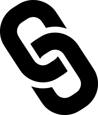 Zincir simgesi PNG biçimi basit siyah ve beyaz vektör illüstrasyonunda bağlantı birliği güvenlik ve gücünü temsil eden dijital tasarım kullanıcı arayüzü için mükemmel modern uygulama logosu minimal web ögesi