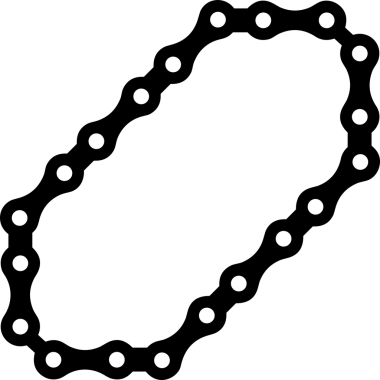 Zincir simgesi PNG biçimi basit siyah ve beyaz vektör illüstrasyonunda bağlantı birliği güvenlik ve gücünü temsil eden dijital tasarım kullanıcı arayüzü için mükemmel modern uygulama logosu minimal web ögesi