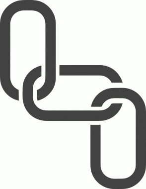 Zincir simgesi PNG biçimi basit siyah ve beyaz vektör illüstrasyonunda bağlantı birliği güvenlik ve gücünü temsil eden dijital tasarım kullanıcı arayüzü için mükemmel modern uygulama logosu minimal web ögesi