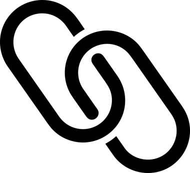 Zincir simgesi PNG biçimi basit siyah ve beyaz vektör illüstrasyonunda bağlantı birliği güvenlik ve gücünü temsil eden dijital tasarım kullanıcı arayüzü için mükemmel modern uygulama logosu minimal web ögesi