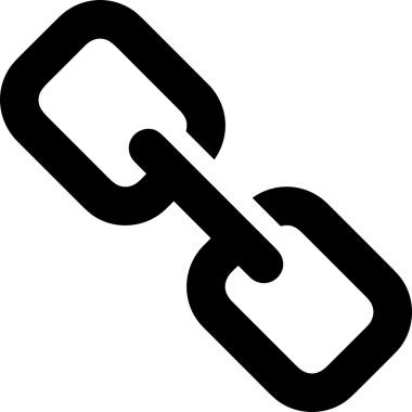 Zincir simgesi PNG biçimi basit siyah ve beyaz vektör illüstrasyonunda bağlantı birliği güvenlik ve gücünü temsil eden dijital tasarım kullanıcı arayüzü için mükemmel modern uygulama logosu minimal web ögesi