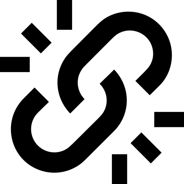 Zincir simgesi PNG biçimi basit siyah ve beyaz vektör illüstrasyonunda bağlantı birliği güvenlik ve gücünü temsil eden dijital tasarım kullanıcı arayüzü için mükemmel modern uygulama logosu minimal web ögesi