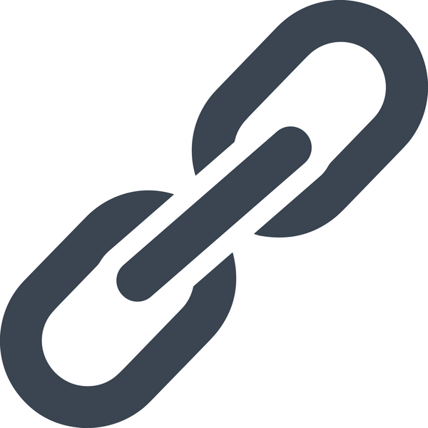 Zincir simgesi PNG biçimi basit siyah ve beyaz vektör illüstrasyonunda bağlantı birliği güvenlik ve gücünü temsil eden dijital tasarım kullanıcı arayüzü için mükemmel modern uygulama logosu minimal web ögesi