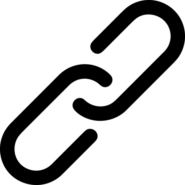 Zincir simgesi PNG biçimi basit siyah ve beyaz vektör illüstrasyonunda bağlantı birliği güvenlik ve gücünü temsil eden dijital tasarım kullanıcı arayüzü için mükemmel modern uygulama logosu minimal web ögesi