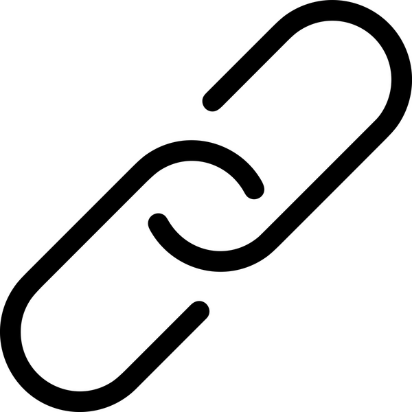 Zincir simgesi PNG biçimi basit siyah ve beyaz vektör illüstrasyonunda bağlantı birliği güvenlik ve gücünü temsil eden dijital tasarım kullanıcı arayüzü için mükemmel modern uygulama logosu minimal web ögesi