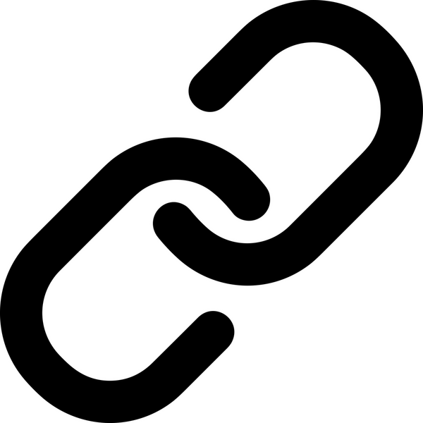 Zincir simgesi PNG biçimi basit siyah ve beyaz vektör illüstrasyonunda bağlantı birliği güvenlik ve gücünü temsil eden dijital tasarım kullanıcı arayüzü için mükemmel modern uygulama logosu minimal web ögesi