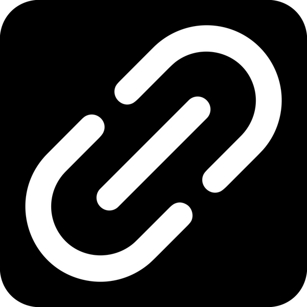 Zincir simgesi PNG biçimi basit siyah ve beyaz vektör illüstrasyonunda bağlantı birliği güvenlik ve gücünü temsil eden dijital tasarım kullanıcı arayüzü için mükemmel modern uygulama logosu minimal web ögesi