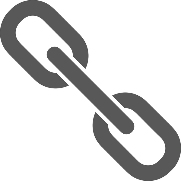 Zincir simgesi PNG biçimi basit siyah ve beyaz vektör illüstrasyonunda bağlantı birliği güvenlik ve gücünü temsil eden dijital tasarım kullanıcı arayüzü için mükemmel modern uygulama logosu minimal web ögesi