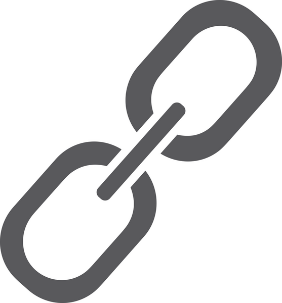 Zincir simgesi PNG biçimi basit siyah ve beyaz vektör illüstrasyonunda bağlantı birliği güvenlik ve gücünü temsil eden dijital tasarım kullanıcı arayüzü için mükemmel modern uygulama logosu minimal web ögesi