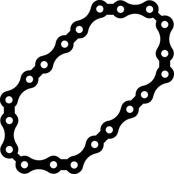 Zincir simgesi PNG biçimi basit siyah ve beyaz vektör illüstrasyonunda bağlantı birliği güvenlik ve gücünü temsil eden dijital tasarım kullanıcı arayüzü için mükemmel modern uygulama logosu minimal web ögesi