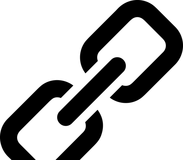 Zincir simgesi PNG biçimi basit siyah ve beyaz vektör illüstrasyonunda bağlantı birliği güvenlik ve gücünü temsil eden dijital tasarım kullanıcı arayüzü için mükemmel modern uygulama logosu minimal web ögesi