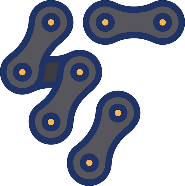 Zincir simgesi PNG biçimi basit siyah ve beyaz vektör illüstrasyonunda bağlantı birliği güvenlik ve gücünü temsil eden dijital tasarım kullanıcı arayüzü için mükemmel modern uygulama logosu minimal web ögesi