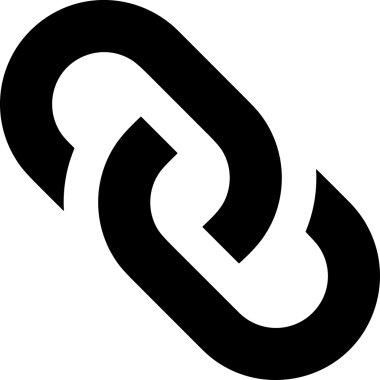 Zincir simgesi PNG biçimi basit siyah ve beyaz vektör illüstrasyonunda bağlantı birliği güvenlik ve gücünü temsil eden dijital tasarım kullanıcı arayüzü için mükemmel modern uygulama logosu minimal web ögesi