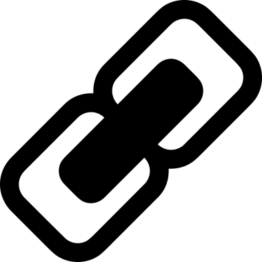 Zincir simgesi PNG biçimi basit siyah ve beyaz vektör illüstrasyonunda bağlantı birliği güvenlik ve gücünü temsil eden dijital tasarım kullanıcı arayüzü için mükemmel modern uygulama logosu minimal web ögesi