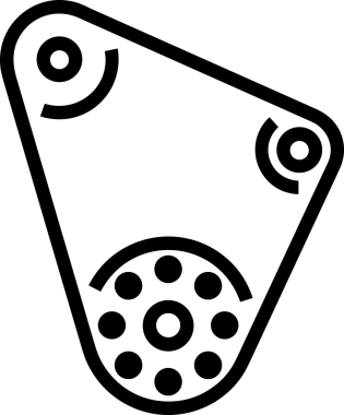 Zincir simgesi PNG biçimi basit siyah ve beyaz vektör illüstrasyonunda bağlantı birliği güvenlik ve gücünü temsil eden dijital tasarım kullanıcı arayüzü için mükemmel modern uygulama logosu minimal web ögesi