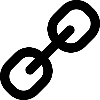 Zincir simgesi PNG biçimi basit siyah ve beyaz vektör illüstrasyonunda bağlantı birliği güvenlik ve gücünü temsil eden dijital tasarım kullanıcı arayüzü için mükemmel modern uygulama logosu minimal web ögesi