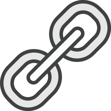 Zincir simgesi PNG biçimi basit siyah ve beyaz vektör illüstrasyonunda bağlantı birliği güvenlik ve gücünü temsil eden dijital tasarım kullanıcı arayüzü için mükemmel modern uygulama logosu minimal web ögesi