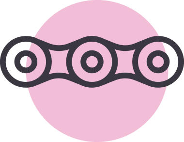 Zincir simgesi PNG biçimi basit siyah ve beyaz vektör illüstrasyonunda bağlantı birliği güvenlik ve gücünü temsil eden dijital tasarım kullanıcı arayüzü için mükemmel modern uygulama logosu minimal web ögesi