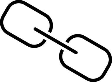 Zincir simgesi PNG biçimi basit siyah ve beyaz vektör illüstrasyonunda bağlantı birliği güvenlik ve gücünü temsil eden dijital tasarım kullanıcı arayüzü için mükemmel modern uygulama logosu minimal web ögesi