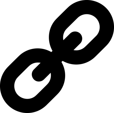 Zincir simgesi PNG biçimi basit siyah ve beyaz vektör illüstrasyonunda bağlantı birliği güvenlik ve gücünü temsil eden dijital tasarım kullanıcı arayüzü için mükemmel modern uygulama logosu minimal web ögesi