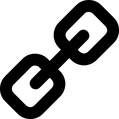 Zincir simgesi PNG biçimi basit siyah ve beyaz vektör illüstrasyonunda bağlantı birliği güvenlik ve gücünü temsil eden dijital tasarım kullanıcı arayüzü için mükemmel modern uygulama logosu minimal web ögesi