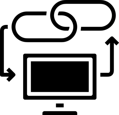 Zincir simgesi PNG biçimi basit siyah ve beyaz vektör illüstrasyonunda bağlantı birliği güvenlik ve gücünü temsil eden dijital tasarım kullanıcı arayüzü için mükemmel modern uygulama logosu minimal web ögesi