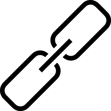 Zincir simgesi PNG biçimi basit siyah ve beyaz vektör illüstrasyonunda bağlantı birliği güvenlik ve gücünü temsil eden dijital tasarım kullanıcı arayüzü için mükemmel modern uygulama logosu minimal web ögesi