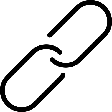 Zincir simgesi PNG biçimi basit siyah ve beyaz vektör illüstrasyonunda bağlantı birliği güvenlik ve gücünü temsil eden dijital tasarım kullanıcı arayüzü için mükemmel modern uygulama logosu minimal web ögesi