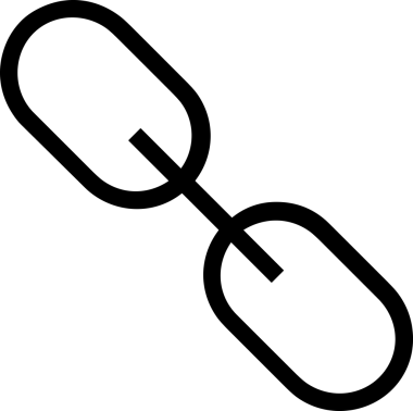 Zincir simgesi PNG biçimi basit siyah ve beyaz vektör illüstrasyonunda bağlantı birliği güvenlik ve gücünü temsil eden dijital tasarım kullanıcı arayüzü için mükemmel modern uygulama logosu minimal web ögesi