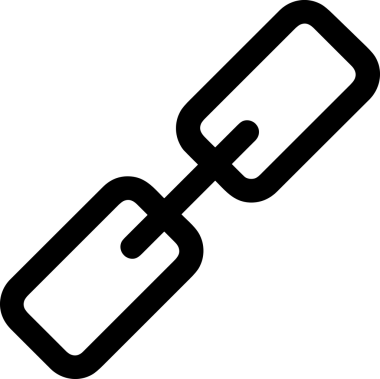 Zincir simgesi PNG biçimi basit siyah ve beyaz vektör illüstrasyonunda bağlantı birliği güvenlik ve gücünü temsil eden dijital tasarım kullanıcı arayüzü için mükemmel modern uygulama logosu minimal web ögesi