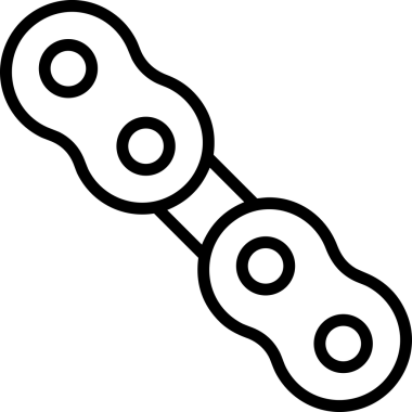 Zincir simgesi PNG biçimi basit siyah ve beyaz vektör illüstrasyonunda bağlantı birliği güvenlik ve gücünü temsil eden dijital tasarım kullanıcı arayüzü için mükemmel modern uygulama logosu minimal web ögesi