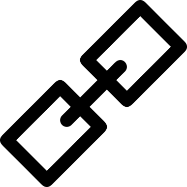 Zincir simgesi PNG biçimi basit siyah ve beyaz vektör illüstrasyonunda bağlantı birliği güvenlik ve gücünü temsil eden dijital tasarım kullanıcı arayüzü için mükemmel modern uygulama logosu minimal web ögesi