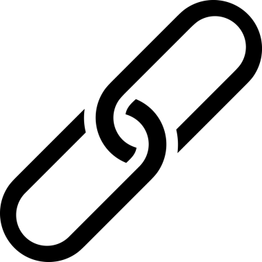 Zincir simgesi PNG biçimi basit siyah ve beyaz vektör illüstrasyonunda bağlantı birliği güvenlik ve gücünü temsil eden dijital tasarım kullanıcı arayüzü için mükemmel modern uygulama logosu minimal web ögesi