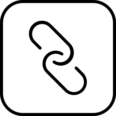 Zincir simgesi PNG biçimi basit siyah ve beyaz vektör illüstrasyonunda bağlantı birliği güvenlik ve gücünü temsil eden dijital tasarım kullanıcı arayüzü için mükemmel modern uygulama logosu minimal web ögesi