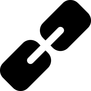 Zincir simgesi PNG biçimi basit siyah ve beyaz vektör illüstrasyonunda bağlantı birliği güvenlik ve gücünü temsil eden dijital tasarım kullanıcı arayüzü için mükemmel modern uygulama logosu minimal web ögesi