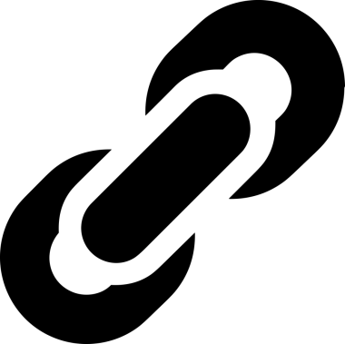 Zincir simgesi PNG biçimi basit siyah ve beyaz vektör illüstrasyonunda bağlantı birliği güvenlik ve gücünü temsil eden dijital tasarım kullanıcı arayüzü için mükemmel modern uygulama logosu minimal web ögesi