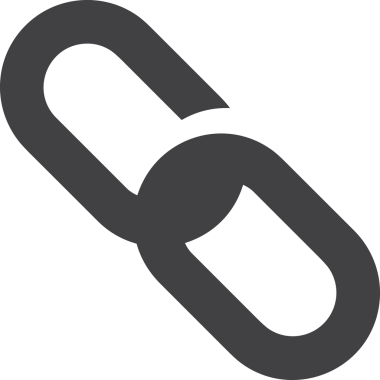 Zincir simgesi PNG biçimi basit siyah ve beyaz vektör illüstrasyonunda bağlantı birliği güvenlik ve gücünü temsil eden dijital tasarım kullanıcı arayüzü için mükemmel modern uygulama logosu minimal web ögesi