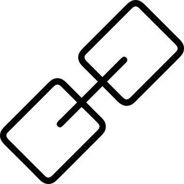 Zincir simgesi PNG biçimi basit siyah ve beyaz vektör illüstrasyonunda bağlantı birliği güvenlik ve gücünü temsil eden dijital tasarım kullanıcı arayüzü için mükemmel modern uygulama logosu minimal web ögesi