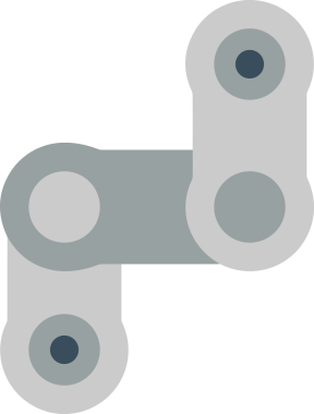 Zincir simgesi PNG biçimi basit siyah ve beyaz vektör illüstrasyonunda bağlantı birliği güvenlik ve gücünü temsil eden dijital tasarım kullanıcı arayüzü için mükemmel modern uygulama logosu minimal web ögesi