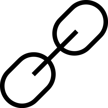 Zincir simgesi PNG biçimi basit siyah ve beyaz vektör illüstrasyonunda bağlantı birliği güvenlik ve gücünü temsil eden dijital tasarım kullanıcı arayüzü için mükemmel modern uygulama logosu minimal web ögesi