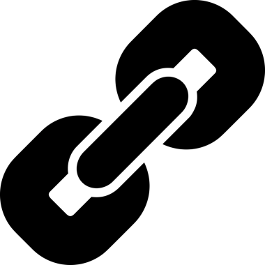 Zincir simgesi PNG biçimi basit siyah ve beyaz vektör illüstrasyonunda bağlantı birliği güvenlik ve gücünü temsil eden dijital tasarım kullanıcı arayüzü için mükemmel modern uygulama logosu minimal web ögesi