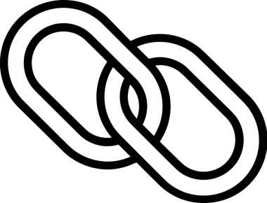 Zincir simgesi PNG biçimi basit siyah ve beyaz vektör illüstrasyonunda bağlantı birliği güvenlik ve gücünü temsil eden dijital tasarım kullanıcı arayüzü için mükemmel modern uygulama logosu minimal web ögesi